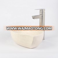 Unique Natural Marble Art Stone Lavabo Sinks For Bathroom