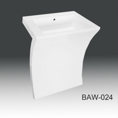 gel coat resin pedestal basin new,solid surface pedestal sink