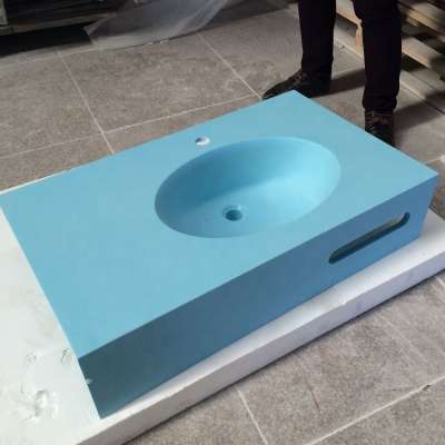 Above Counter Acrylic Solid Surface Wash Basin One Piece Bathroom Sink mold making