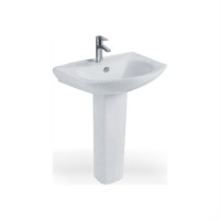 Pedestal Sinks and Shampoo Sinks Special Application Ceramic Hand Wash Basin with Pedestal