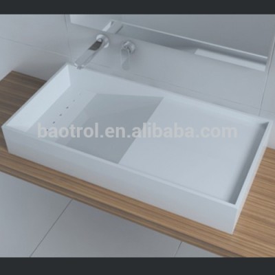 Simble artificial stone bathroom basin/acrylic bathroom wash sink/acrylic solid surface bathroom basin