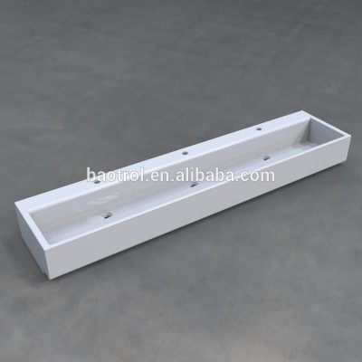 artificial marble stone solid surface bathroom trough sinks