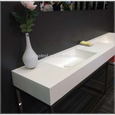 bathroom counter acrylic solid surface wash basin / stone resin bathroom sink