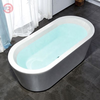 Baotrol customize mold Rectangular corner bathtub solid surface modern bath tub